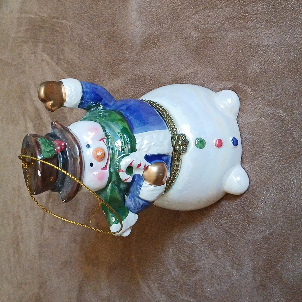 Mr. Christmas Snowman Music Box Ornament